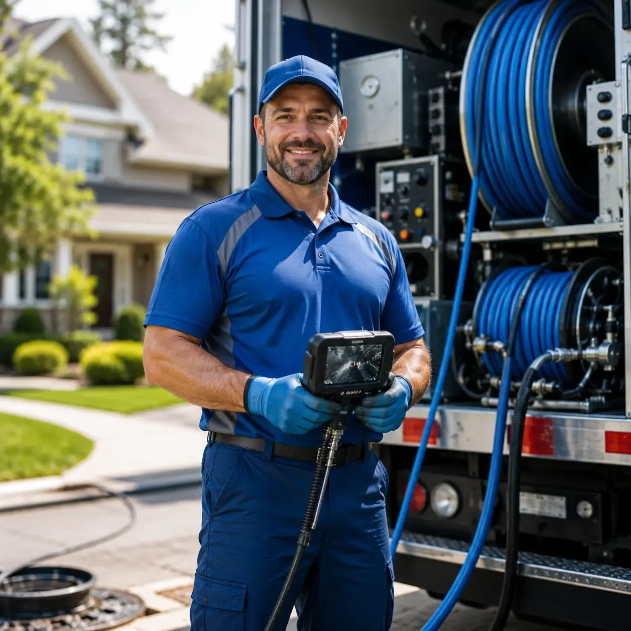 Local outdoor drain cleaning specialists in Bunker Hill, IL
